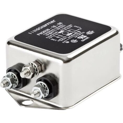 Filtre antiparasite Schaffner FN 2020-12-06 250 V/AC, 250 V/DC 12 A 0.7 mH (l x H) 64 mm x 29.3 mm 1 pc(s) (1/2)