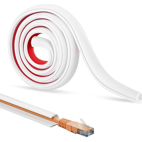 Semi-Circular Duct Cable Cover Can Contain Two Wires Suitable For Passing Cables In Walls, Floors And Ceilings (1/5)