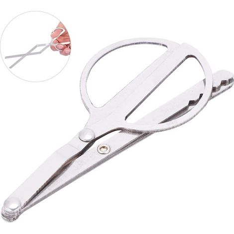 Pinces extérieures de feu de camp, outil de Grabber de notation en m¨tal Pinces de chemin¨e de camping pour la cuisini¨¨re de gril de camping cuisine (1/5)