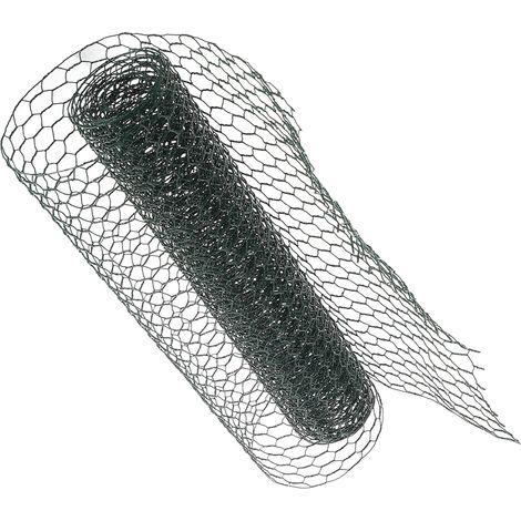 Filet de Clôture en Fil Galvanisé Vert, Treillis Métallique Hexagonal Léger et Protecteur pour Jardinage et Clôture Extérieure (1/5)
