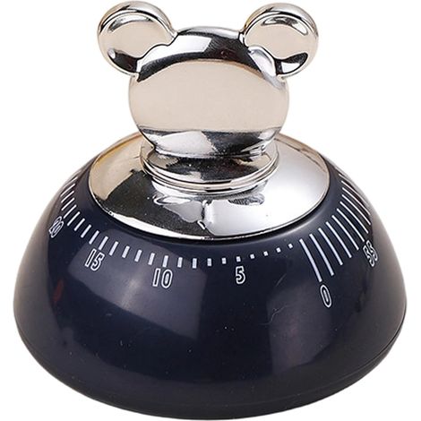 Minuteur Mécanique pour Cuisine Minuterie Aimantée Ours Mignon (1/5)