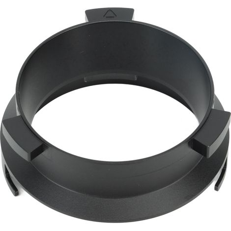 Anneau doseur pour café moulu 51 mm en alliage d'aluminium, entonnoir de dosage mains libres pour machines Delonghi série 9 (9335, 9155, 9355, 9665), noir (1/5)