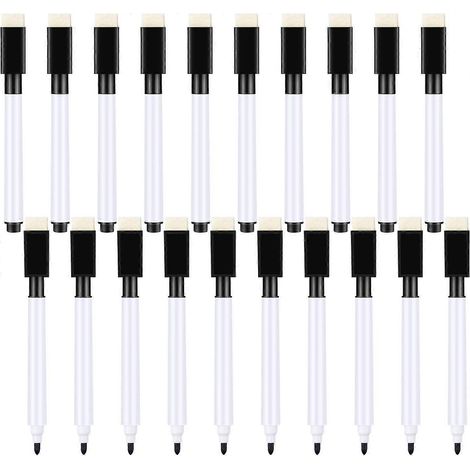 Marqueur pour tableau blanc - Marqueur pour tableau blanc à pointe fine avec gomme (1/5)
