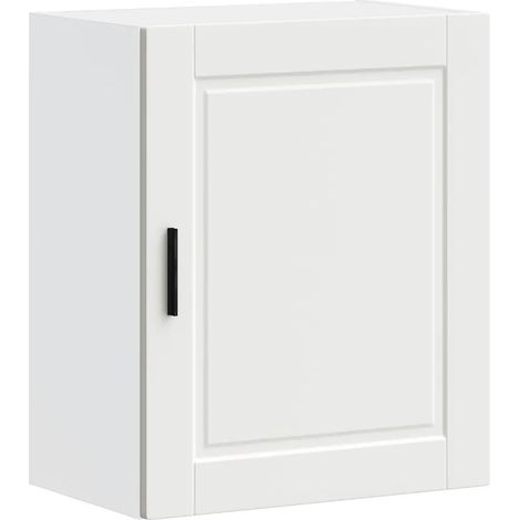 Armadio da parete per cucina design moderno pratico stoccaggio 50 x 31 x 60 cm in legno ingegnerizzato bianco 020050342