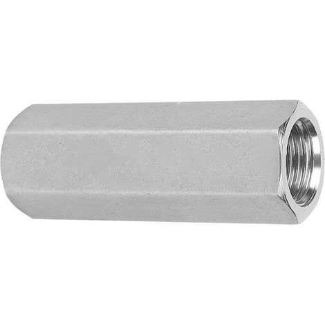 Clapet anti-retour d'air unidirectionnel à filetage femelle BSPP hexagonal en acier inoxydable pour raccordement de tuyau d'eau (3/8 po) (1/5)