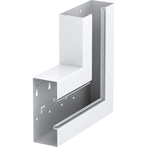 OBO Bettermann Ángulo plano simétrico 70x170x300 Acero blanco puro RAL 9010, 6277620