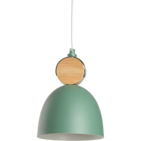 E27 Moderne Metal Suspensions Luminaire Sphérique Plafonnier Lustre Industriel en Métal Plafonnier Lustre Plafonnier Lampe LED (Vert) (1/5)