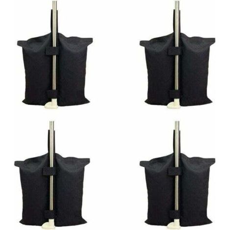 Sac de lestage robuste de qualité industrielle avec coutures doubles pour auvent de tente dépliable Noir (1/4)