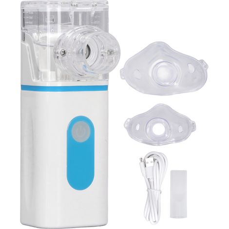 Nébuliseur portable mini adulte enfant, inhalateur à vapeur froide silencieux par ultrasons pour maison voyage, masque inclus (1/5)