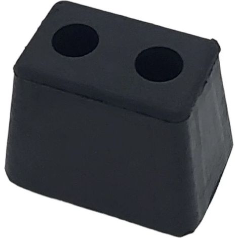 Tampone battisponda paracolpi in gomma misure 60x45x48 2 fori (1/3)