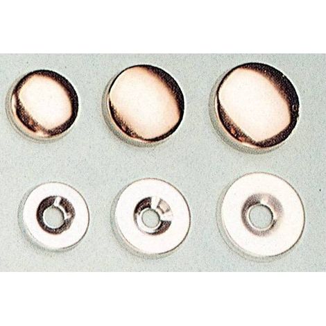 5 x SC BORCHIA COPRIVITE OTTONE NICHELATO 18 MM DA 10 PZ