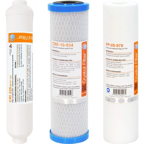 Pack cartouches Crystal Filter® pour osmoseur Pallas® 4T (1/4)