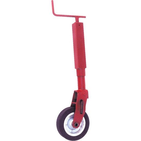 Maxter – Roue jockey escamotable 1000kg – Blocage par goupille – Tube carré 70 mm – Capacité d'appui 1080 mm – Pour remorques lourdes