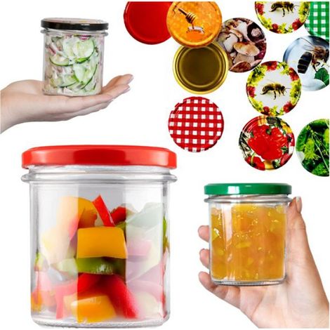 Pot Verre - 350 ml - Bord Droit - Pour Bougie Parfumée - Lot de 5 (1/5)