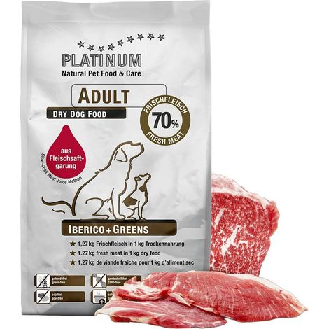 PLATINUM Adult Iberico - semi-moist dog food - 5kg
