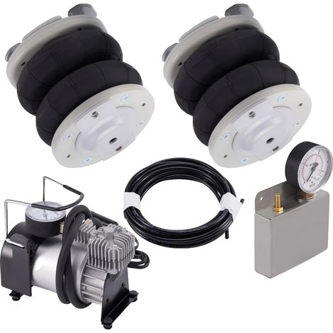 Kit de suspensión neumática, carga máxima 4000 kg, altura de diseño 172 mm, recorrido 140 mm, altura mínima comprimida 90 mm, colocación trasera izquierda y derecha. (1/5)