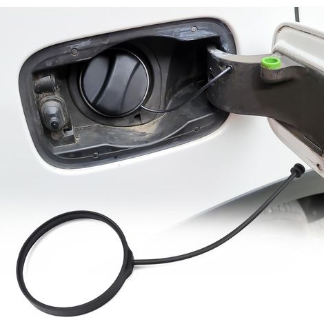Tankdeckelleitung, Tankdeckelkordel kompatibel mit BMW E46 E90 E60 F30 E39 E92 E53 E87 Mini Cooper R56 R57, 16117222391 (Schwarzes ABS) (1/5)