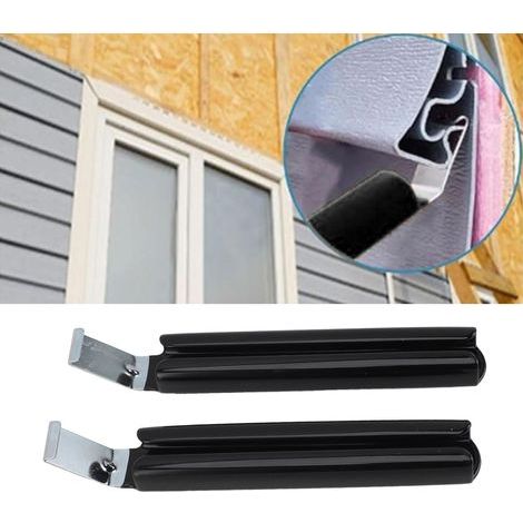 Outil de Démontage de Bardage Vinyl - Paquet de 2 Pièces - Lame 7 Pouces Acier - Longue Manche Extra pour Installation et Réparation (1/4)