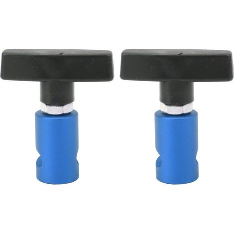 Jeffergarden 2 pièces pince de Support de levage pince de jambe de force de capot et étrier de bougie d'allumage outil 2 en 1 pour capot de voiture hayon bleu (1/4)