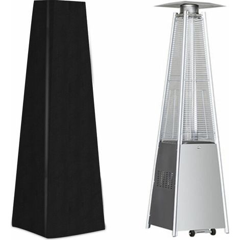 Custodia per ombrellone riscaldante, custodia per riscaldamento da terrazza, custodia nera per ombrellone riscaldante a piramide (1/5)