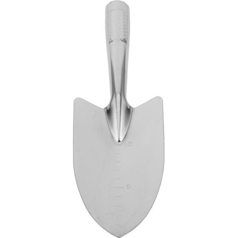 Gartenschaufel, kleine multifunktionale Edelstahlschaufel, 26,4 x 8,4 cm, leicht zum Graben, Pflanzen und Umtopfen von Blumen, ergonomisches Handwerkzeug für die Gartenarbeit