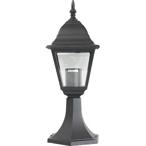 Applique Da Parete Muro Per Esterno Faro Lampada Valencia Colore Nero Max 60W