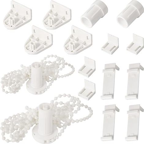 Juego de 2 juegos de repuesto para persianas y estores enrollables, accesorios de reparación completos (17 mm), mecanismo de enrollado