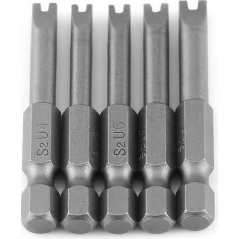 Embouts de Vissage - MEIHE - U4 U5 U6 U7 U8 - Acier S2 - 50mm - Magnétiques (1/3)