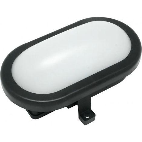 Bullauge Led oval 10W, 4000K, warmes Licht 700 lm, 120x180x80, schwarz