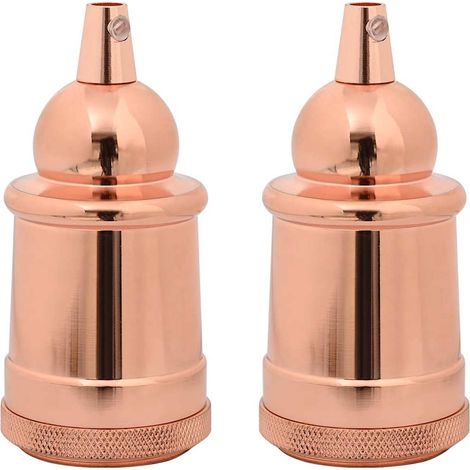 Douilles de lampe 2 pcs bronze or rose E27
