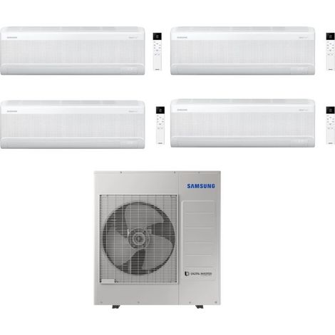 Samsung Climatizzatore Quadri Split Windfree Elite S2 9+9+9+12 BTU con AJ100TXJ5KG/EU Inverter R-32 Wi-Fi Classe A++