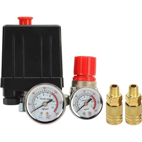 Pressostat automatique 3 en 1 à connexion rapide et contrôle précis pour compresseur d'air.