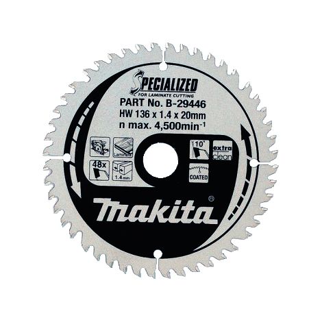 MAKITA B-29446 Specialized for Laminate 136mm x 20mm x 48T