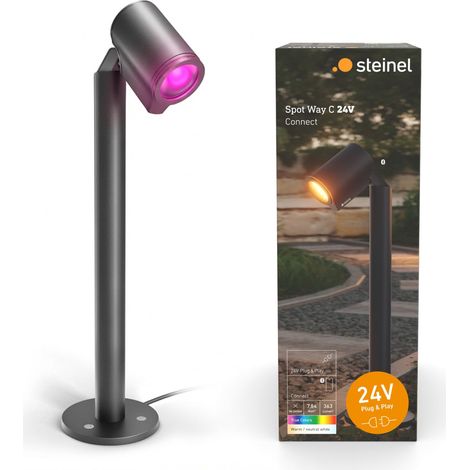 Steinel LED Wegeleuchte Spot Way 24V warmweiß-neutralweiß RGB anthrazit (1/3)