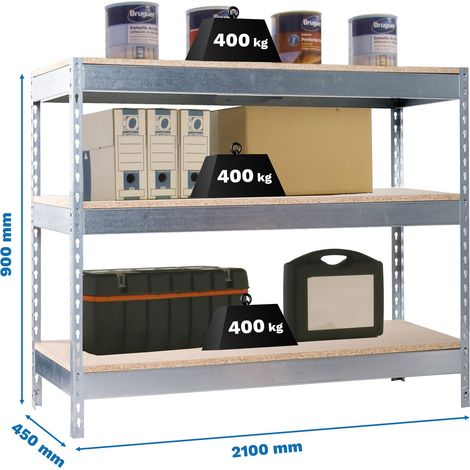 Werkbank Simonwork basic 3 robust aus Galva und Holz