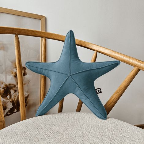 Cuscino piccolo a forma di stella marina VELVET VE2222 mare (1/2)