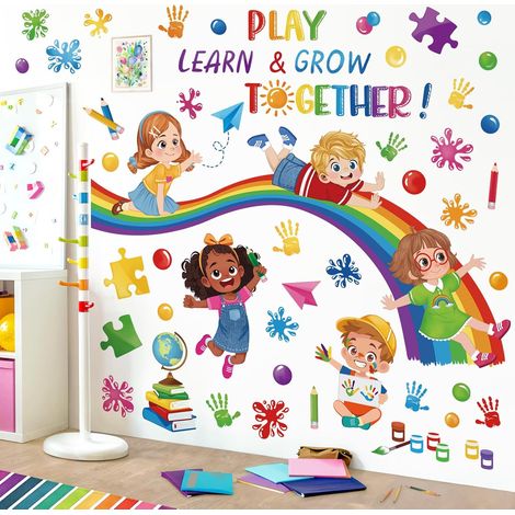 Stickers Muraux Enfants Arc en Ciel Autocollant Muraux Citations (1/5)