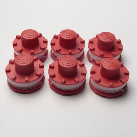 Compatible avec Einhell 3405096 — Capuchon de tête de coupe, ressort et fil de coupe en nylon — Accessoires pour tondeuse à gazon, F