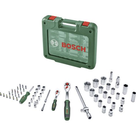 Bosch Handwerkzeuge 1/4"- + 1/2"-Ratschen-Set 60-teilig (1/5)