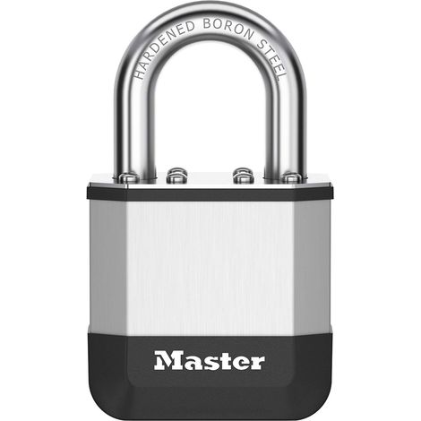 Master Lock Elite™ Cadenas innovant nouvelle génération, en acier laminé haute résistance de 45mm - anse en acier au bore trempé de 25 mm - 2 clés