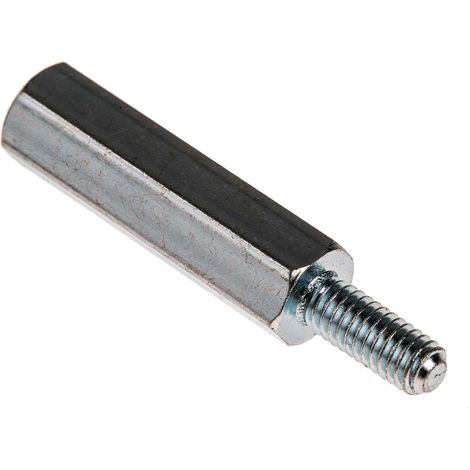 Entretoise filetée RS PRO, longueur 25mm, Mâle / Femelle, M4 x M4 ( Prix pour Sachet de 50 ) (1/3)