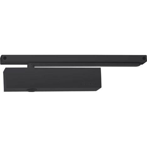Geze TS 5000 Türschließer Softclose für Türen bis 1400mm + Gleitscheine mit Feststellung, schwarz (1/4)