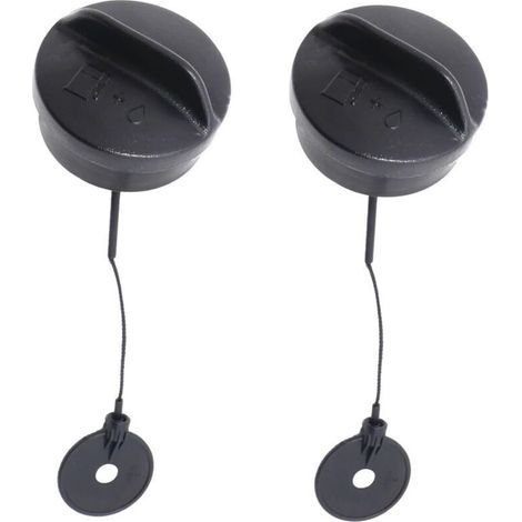 Pack de 2 bouchons de réservoir d'essence pour STIHL FS106 FS108 FS120 FS120R FS200 FS200R FS250 FS250R FS300 FS350 FS400 FS450 FS480 Coupe-bordures