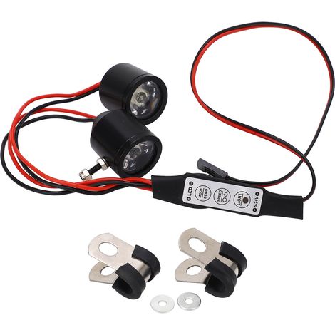 3-W-LED-Scheinwerfer für RC-Cars, 8 dynamische Modi, steuerbarer Schalter, für Modellmodifikationen (1/5)