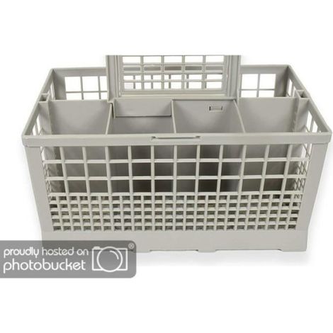Panier À Couverts - Pour Lave-Vaisselle Universel - Dimensions 240x140x120 Mm - Gris - 1 Pièce (1/4)