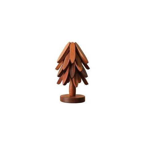Dessous De Plat en Forme d'arbre, Sapin Dessous De Verre, sous Verre Sapin, 4 Dessouss Plat + 1 Support, pour Ustensiles Cuisine, Cuisinière, Poêle, Tasse, Théière, Plats Chauds, Bol, Cuisine, Tab