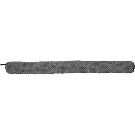 Boudin Bas de Porte "Nid d'Abeille" 80cm Gris Foncé (1/3)