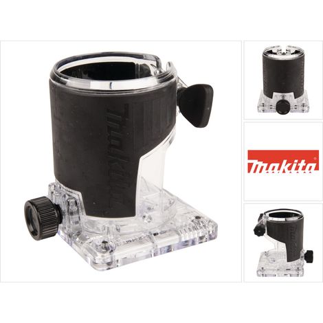 Makita – Module de fraisage transparent pour fraise multifonction – Réglage précis de profondeur – Surface de préhension caoutchoutée – 1990894