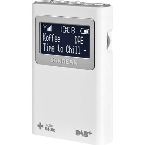 Sangean DPR-39 Radio tascabile DAB+, FM Bianco (1/3)