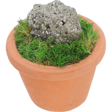 Kristall Bonsai im Keramiktopf Künstliche kleine Pflanze mit
